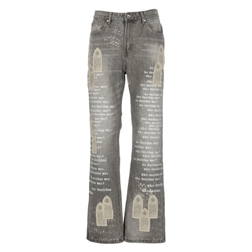 Who Decides War Jeans Grey Scripture Jeans Grey