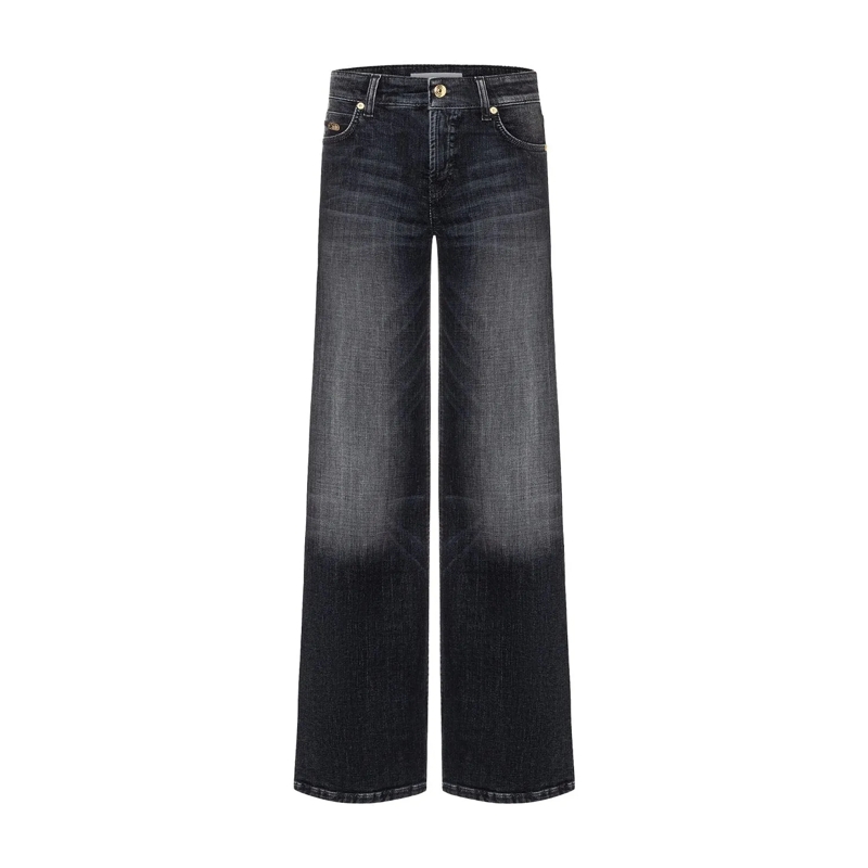 Cambio Jeans Wide-Leg Jeans Tess Dunkelgrau
