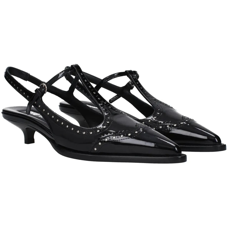 Miu Miu T-shirt Miu Miu Leather Slingback Pumps mehrfarbig(Image 2)