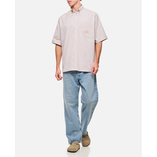 Fendi Chemises Beige Fendi Shirt With Embroidered Logo Neutrals (Image 2)