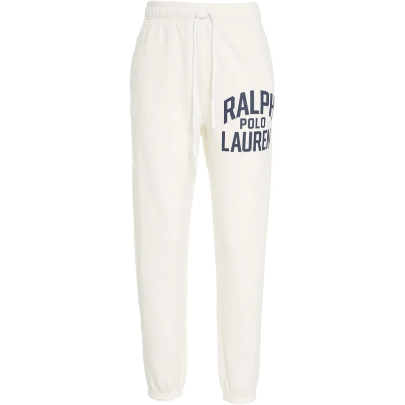 Ralph Lauren Jogginghose Joggers with logo print weiß