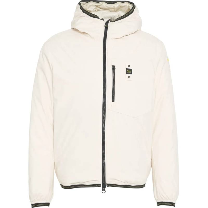 Blauer Doudoune Padded hooded jacket weiß