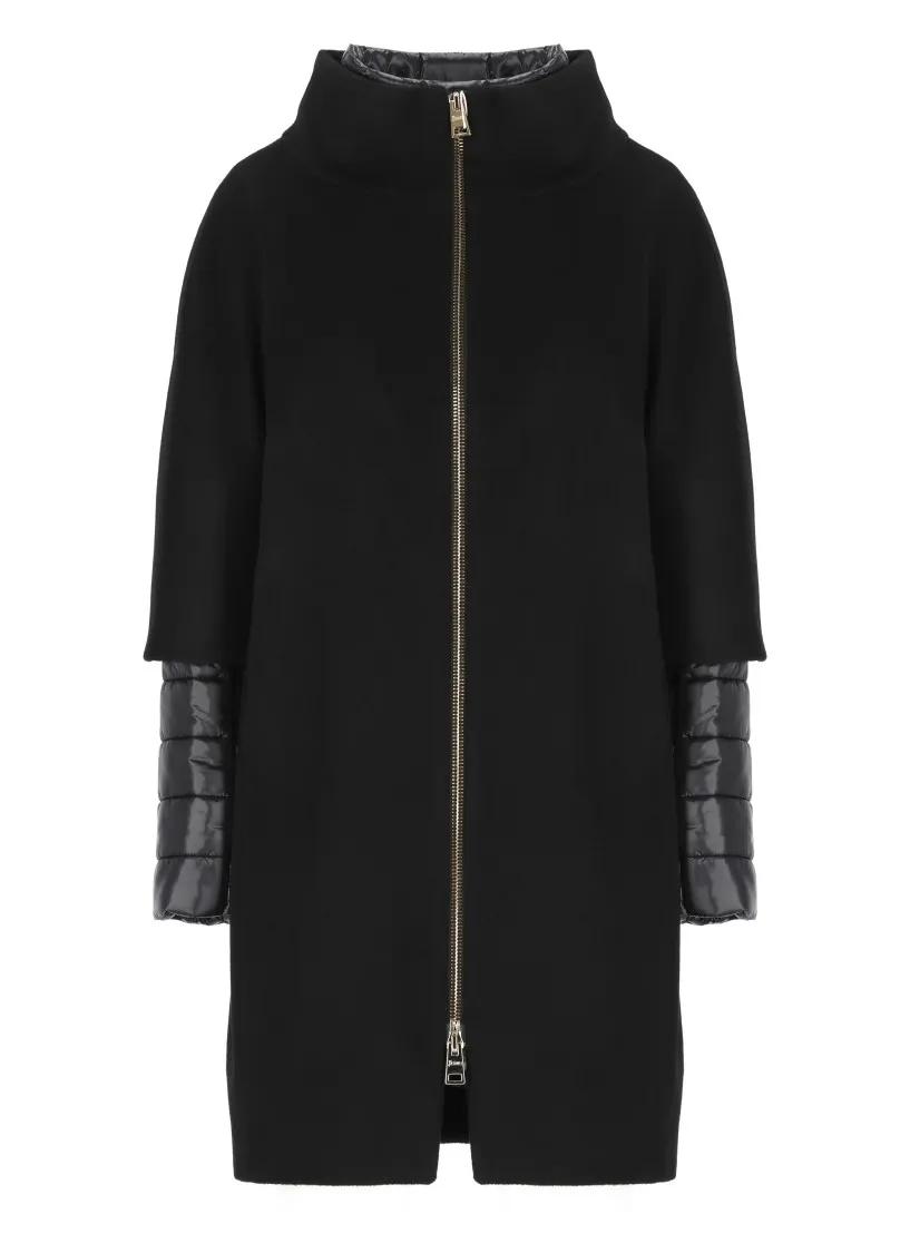 Herno - Virgin Wool Coat - Größe 42 - schwarz