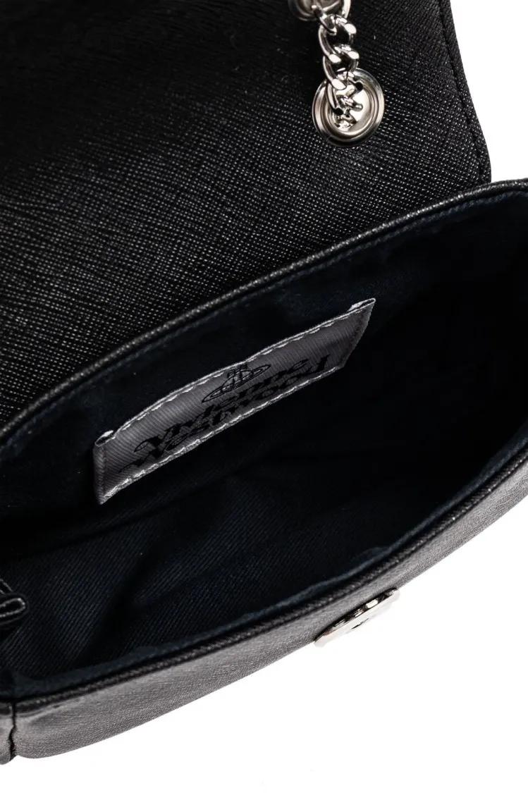 Thumbnail - Vivienne Westwood Portemonnaie - Compact Black Wallet With Smooth Finish And Minima - Gr. unisize - in Schwarz - für Dam...