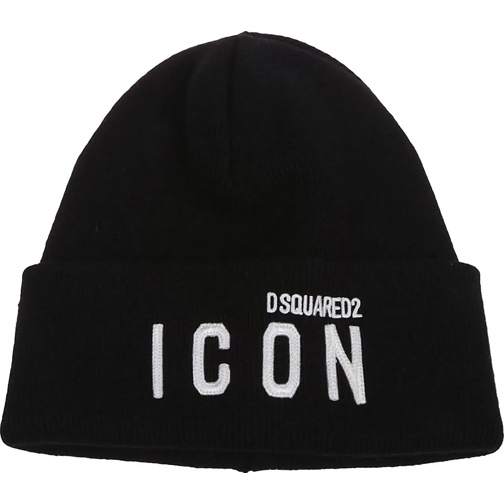 Dsquared2  Be Icon Beanie Black schwarz