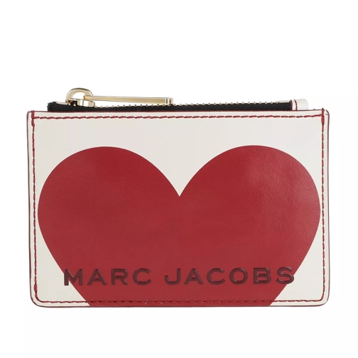 Marc Jacobs Heart Wallet Leather Cotton Multi Porta carte di credito