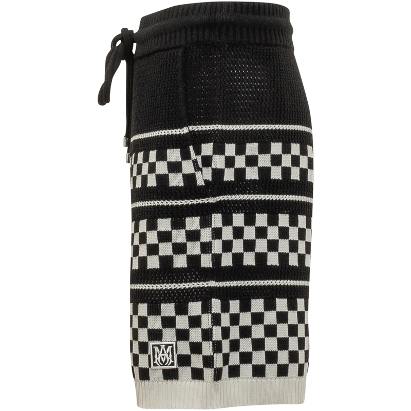 Amiri Shorts Checkered Mesh Short schwarz(Image 3)