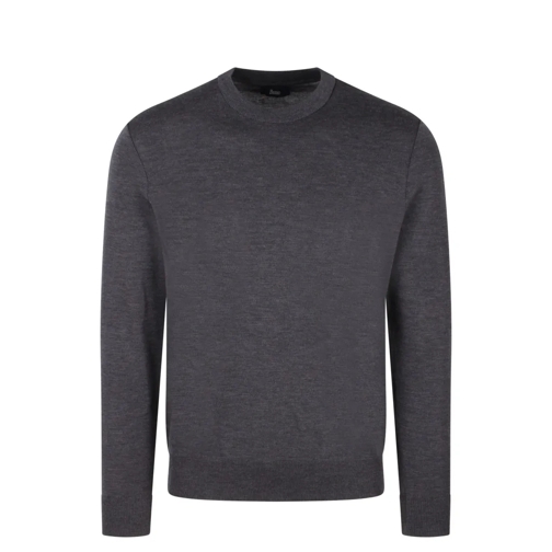 Herno Pull Round Neck Sweater Grey