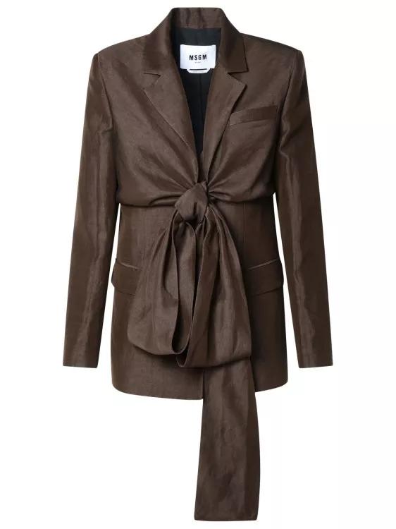 MSGM - Blazer - Größe 40 - brown