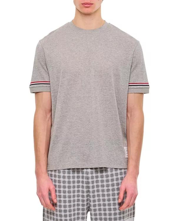 Thom Browne - Ribbed Cuff T-Shirt - Größe 3 - gray