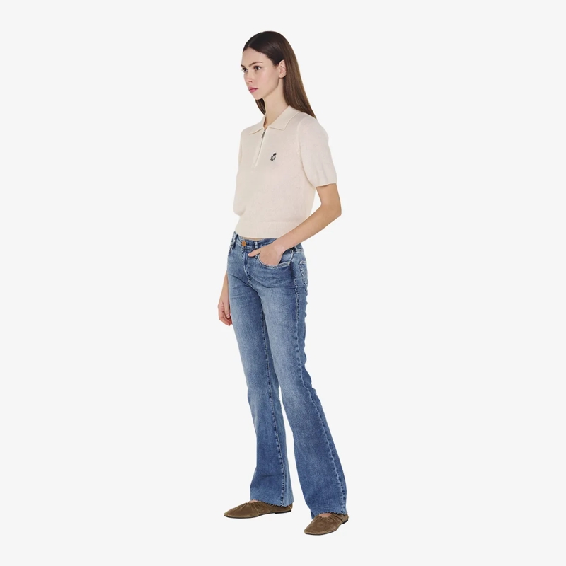 True Religion Polohemd Strick-Poloshirt AMARA creme(Image 3)