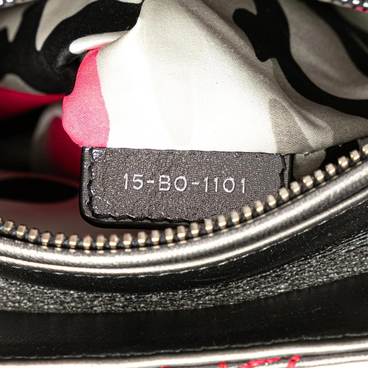 Thumbnail - Christian Dior Hobo Bags - Anselm Reyle Medium Metallic Lambskin Cannage Lady - Gr. unisize - in Grau - für Damen