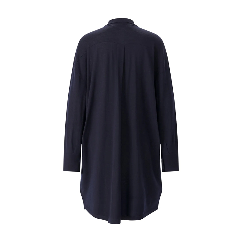 Sminfinity Strickjacke Strickjacke aus Merinowolle blau(Image 2)