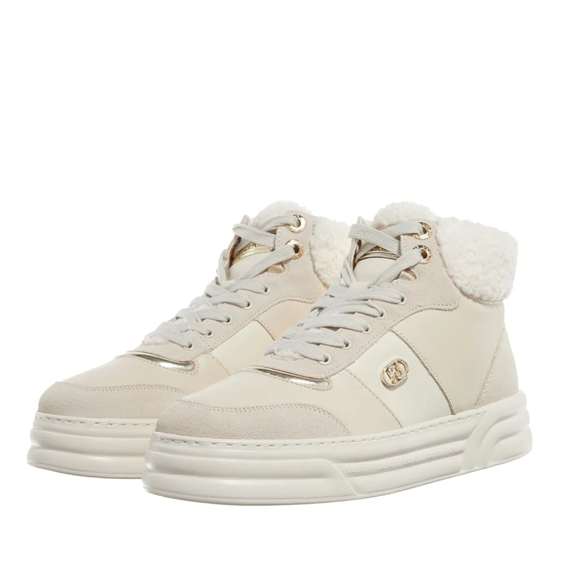 LIU JO Winterboots Cleo 22 - Mid Sneaker Calf Leather/Cow Sue Ivory