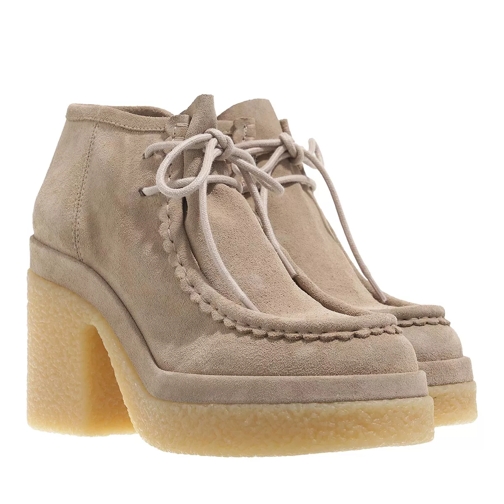 Chloé Jamie Lace Up Heeled Boots Grey Stiefelette