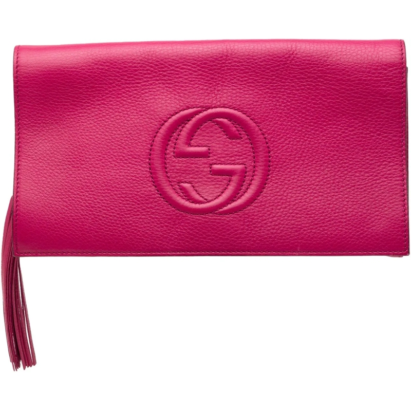Gucci Clutch Leather Soho Disco Clutch rose