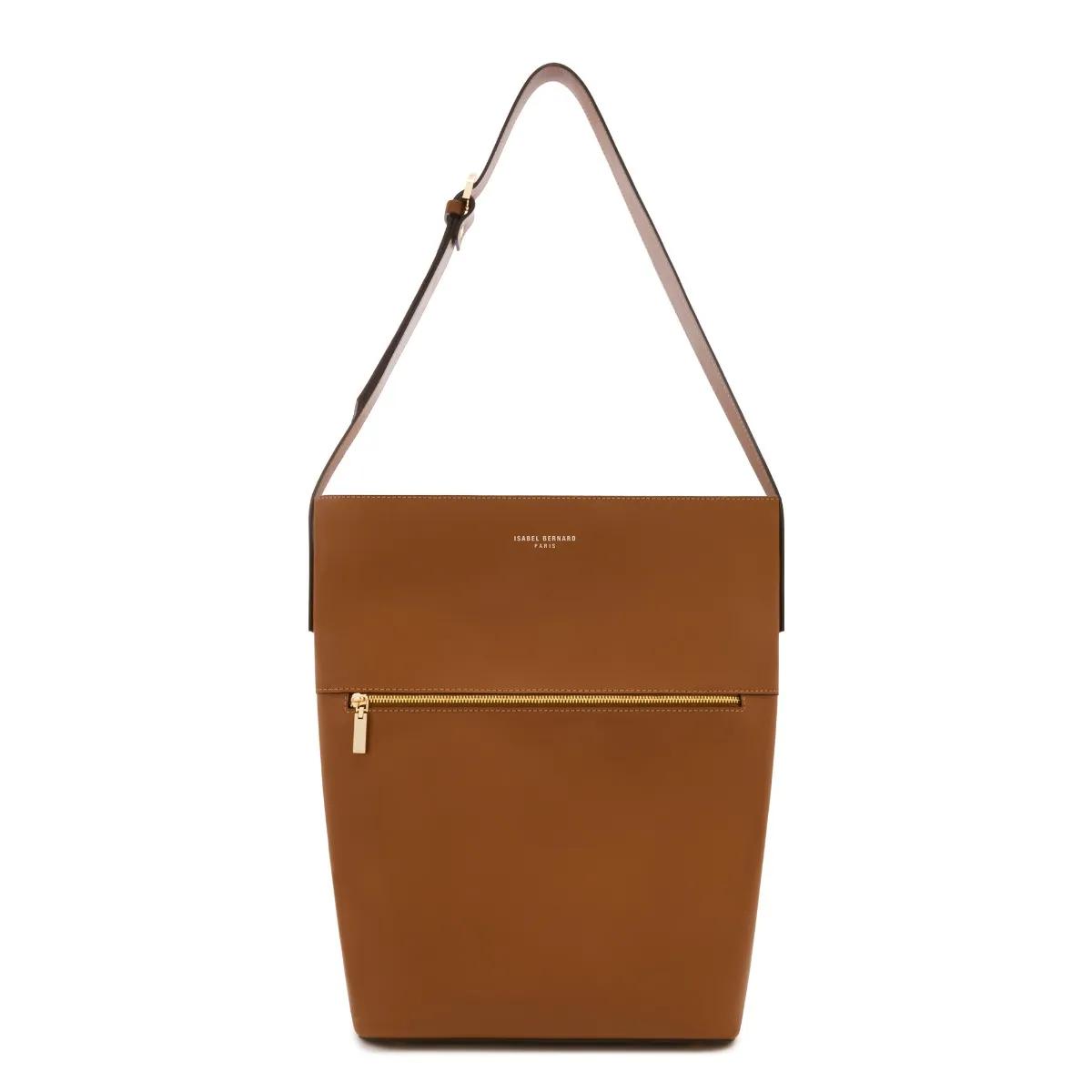 Isabel Bernard Crossbody Bags - Isabel Bernard Honoré Flora camel calfskin leather - Gr. unisize - in Braun - für Damen