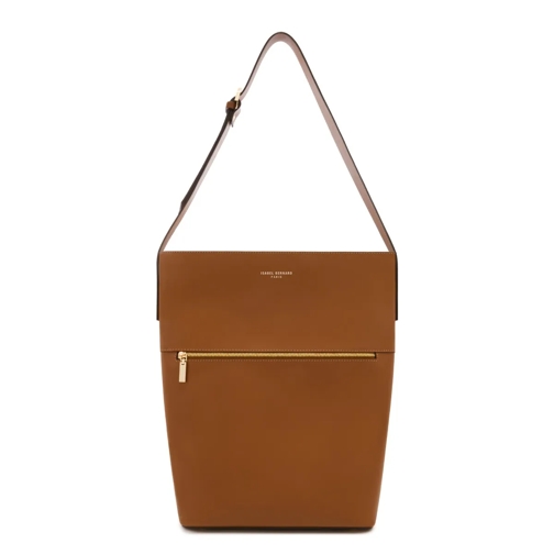 Isabel Bernard Isabel Bernard Honoré Flora camel calfskin leather Braun Schoudertas