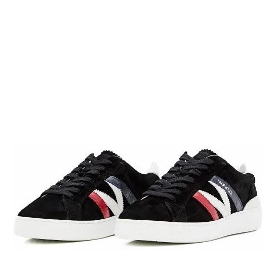 Moncler Low-Top Sneaker - Black Suede Sneakers - Gr. 40 (EU) - in Schwarz - für Damen