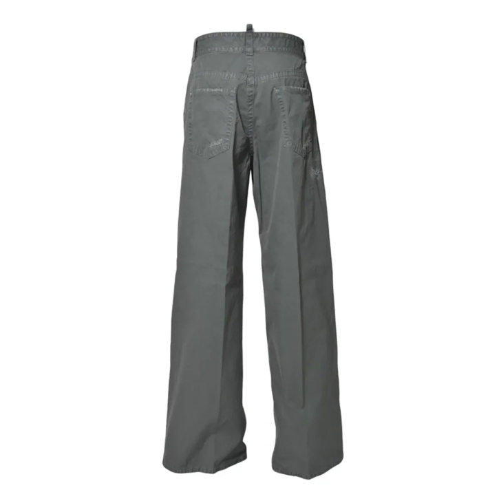 デニム・ジーパン Dsquared2 9 To 5 Flare Jeans In Sage Green Cotton Dsquared2 9 To 5 Flare Jeans In Sage Green Cotton Grey | Jeans