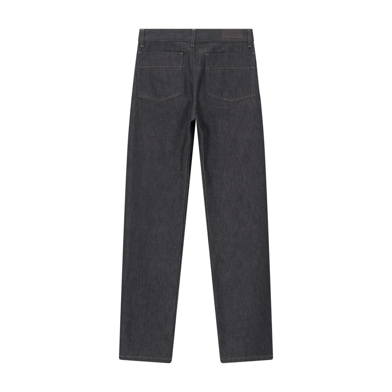 Lemaire Freizeithose Straight-Fit Jeans aus Baumwolle grau(Image 3)
