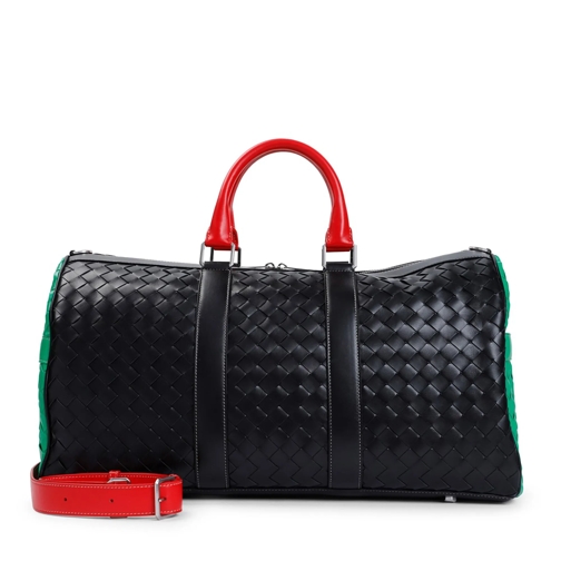 Bottega Veneta Weekender Colorblock Duffle Black