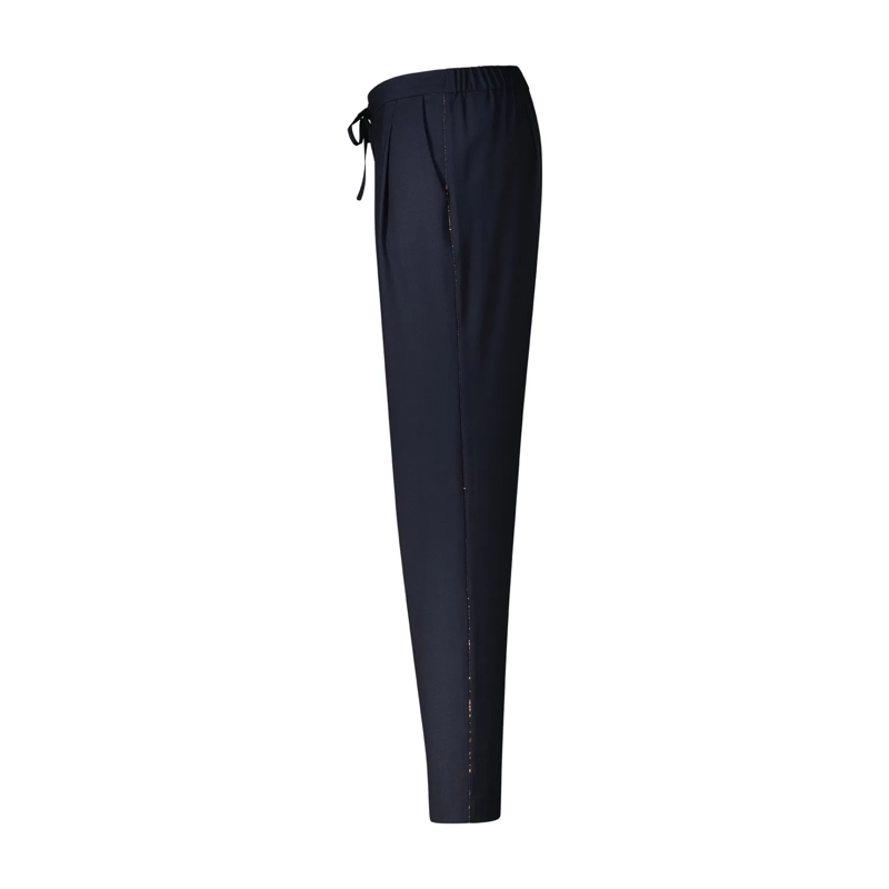 Fabiana Filippi Pantalons décontractés Stoffhose mit Strass blau(Image 3)