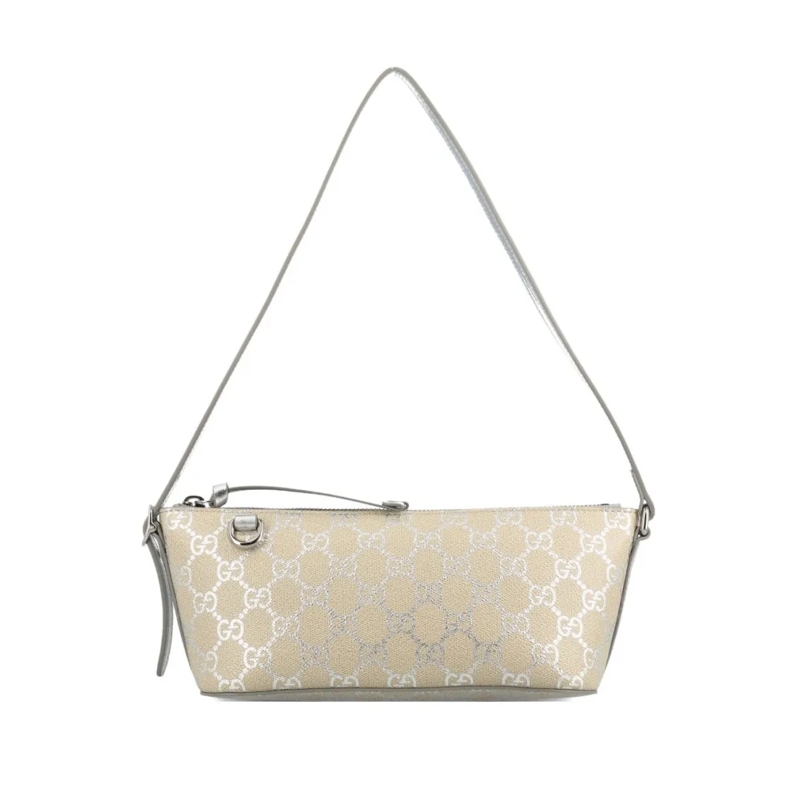Gucci Schultertasche Rectangular Shoulder Bag With Subtle Monogram Patt Neutrals
