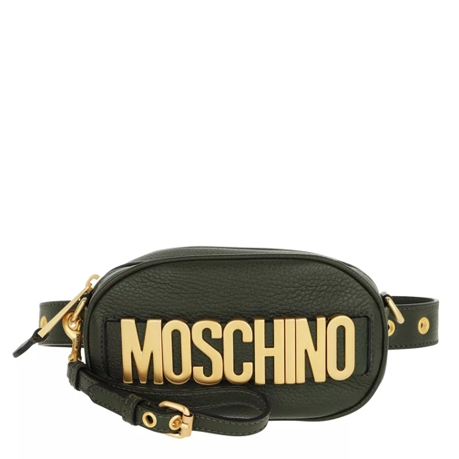 Moschino Logo Belt Bag Green Crossbody Bag