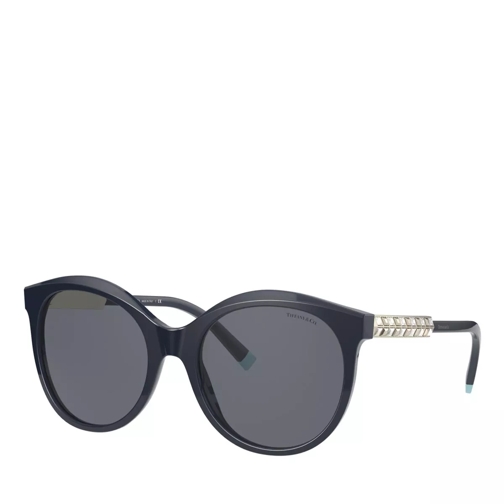 Tiffany & Co. AZETAT WOMEN SONNE BLUE ON DARK BLUE TRANSPARENT Sunglasses