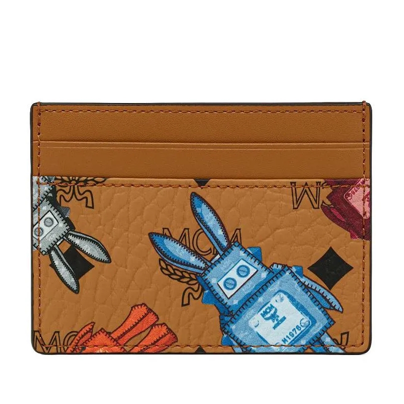 MCM Kartenhalter Aren Visetos Card Case Mni Co Cognac
