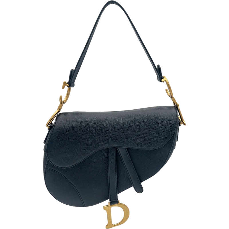 Christian Dior Schultertasche Dior Saddlebag - Black schwarz