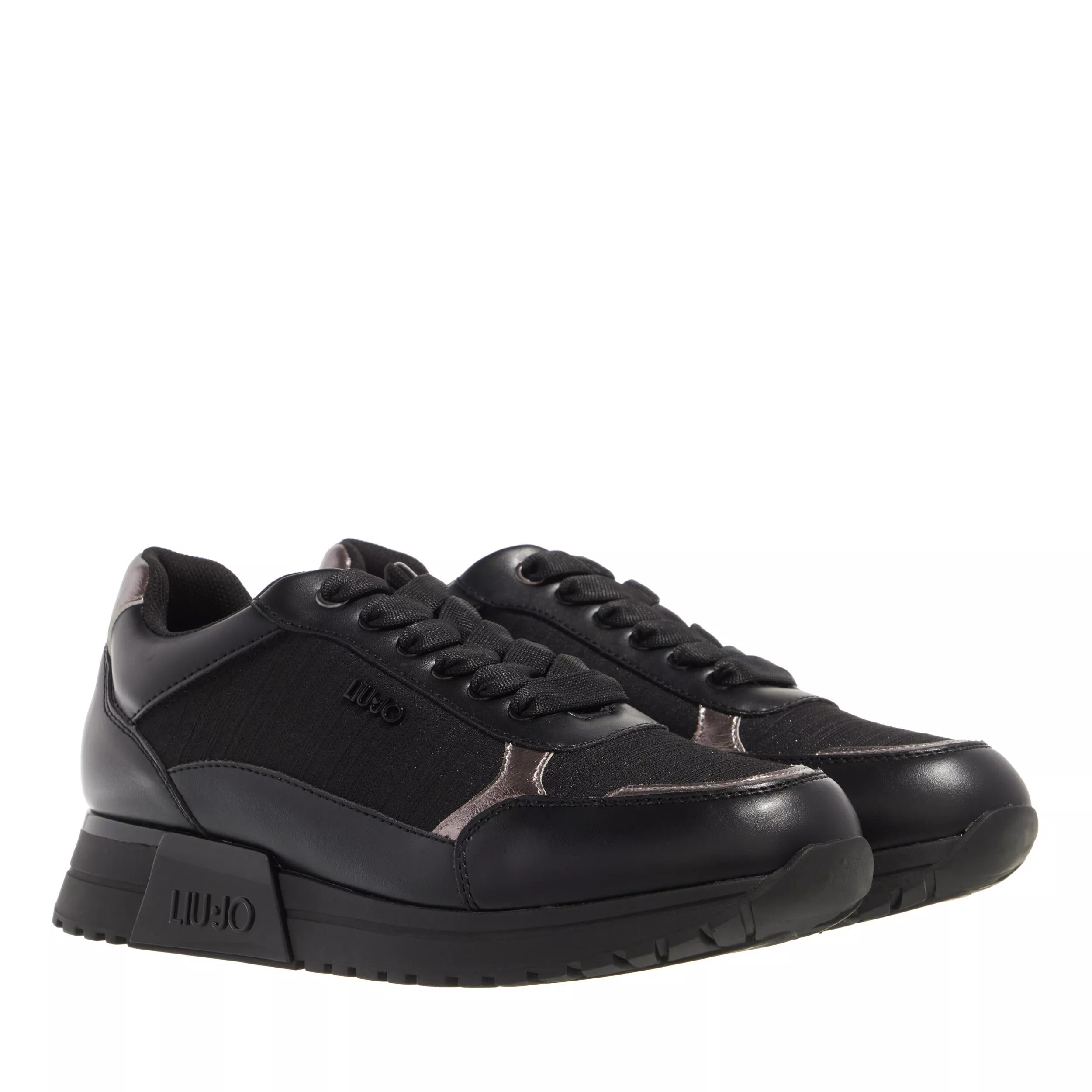 Johanna 01 Sneaker Lurex Spreading Black Low Top Sneaker