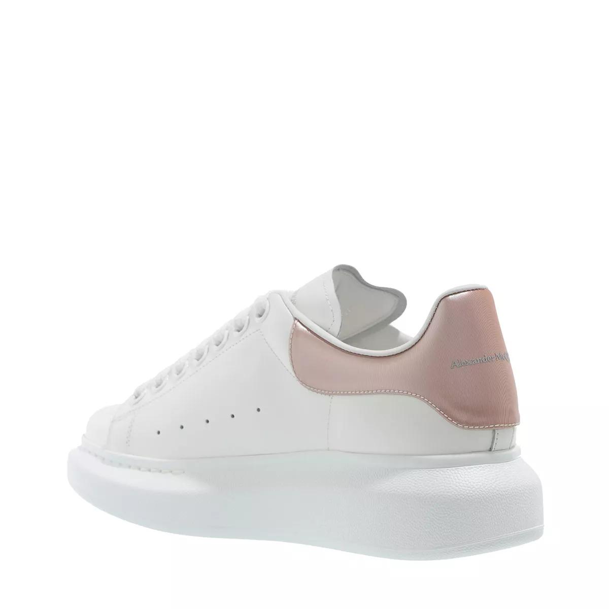 Alexander McQueen Oversized Sneakers White Rose Low Top Sneaker