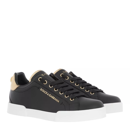 Dolce&Gabbana Portofino Pearl Sneakers Leather Low-Top Sneaker