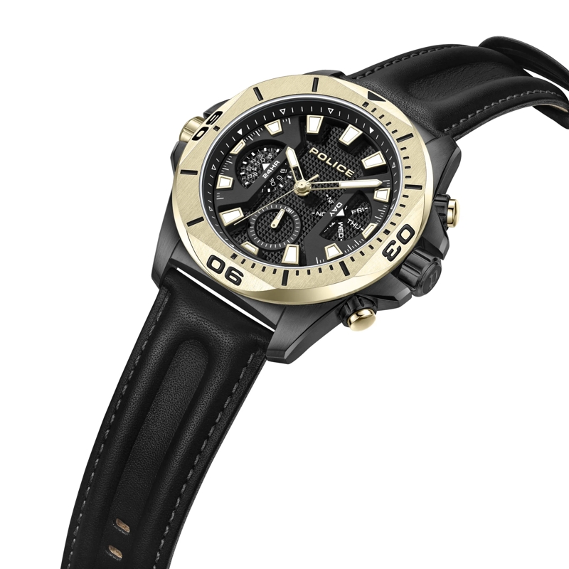 Police Automatikuhr Quarzuhr Electrical gold(Image 2)