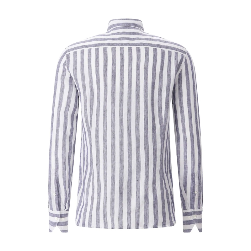 STENSTRÖMS Hemd Slimline Hemd aus Leinen blau(Image 2)