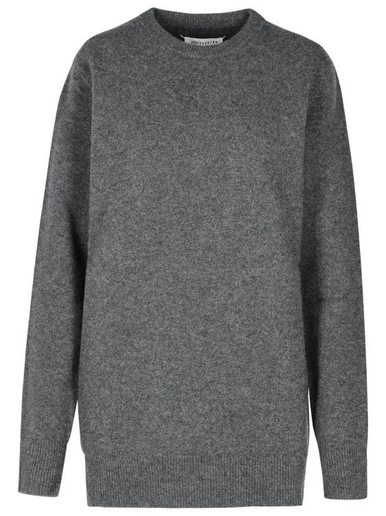 Maison Margiela - Over%27 Grey Wool Sweater - Größe S - grau