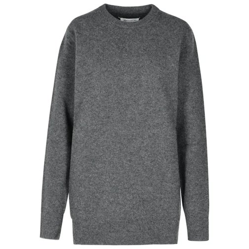 Maison Margiela Over' Grey Wool Sweater Grey 