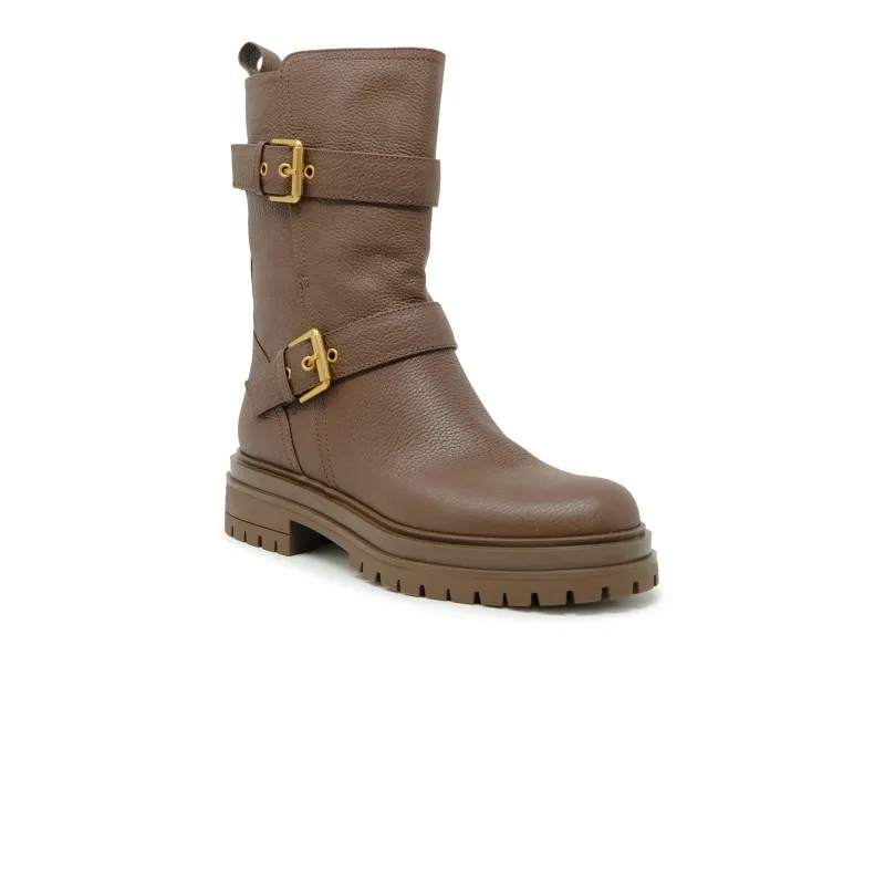 Gianvito Rossi Bottes Flabrow Camel Leather Boots Brown