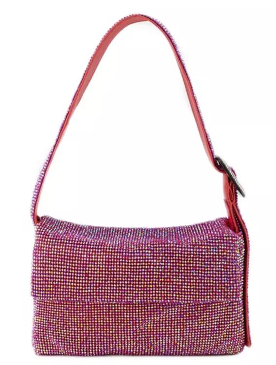 Benedetta Bruzziches Shopper - Vitty Mignon Hobo Bag  - Pink - Strass - Gr. unisize - in Rosa - für Damen