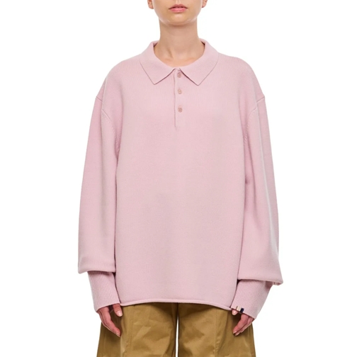 Extreme Cashmere Pull Marylebone Cashmere Polo Shirt Pink