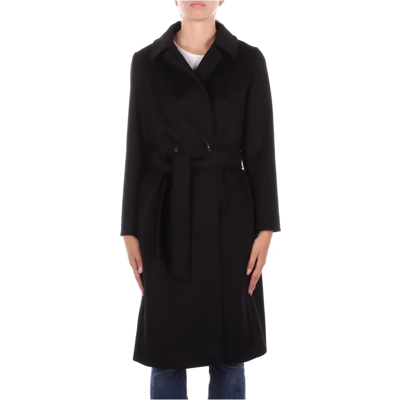 Max Mara Veste de transition Coats Black schwarz