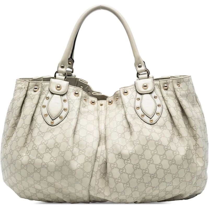 Gucci Shopper Large Guccissima Studded Pelham Tote braun