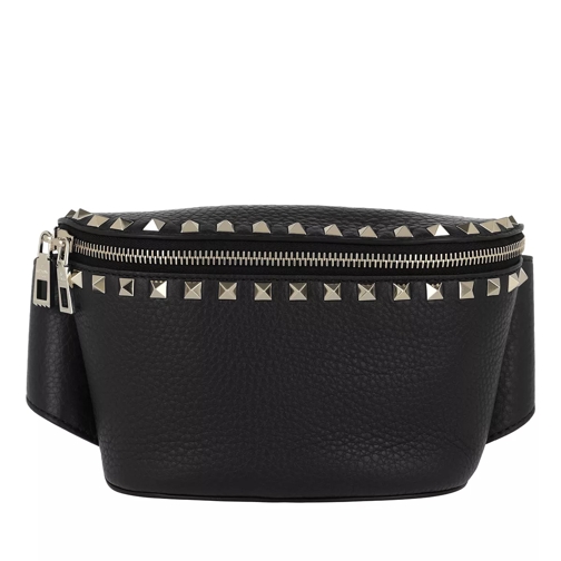 Valentino Garavani Rockstud Belt Bag Calf Leather Nero Belt Bag
