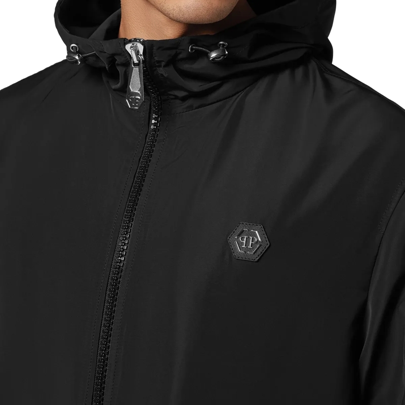 Philipp Plein Daunenjacke Nylon Jacke schwarz(Image 4)