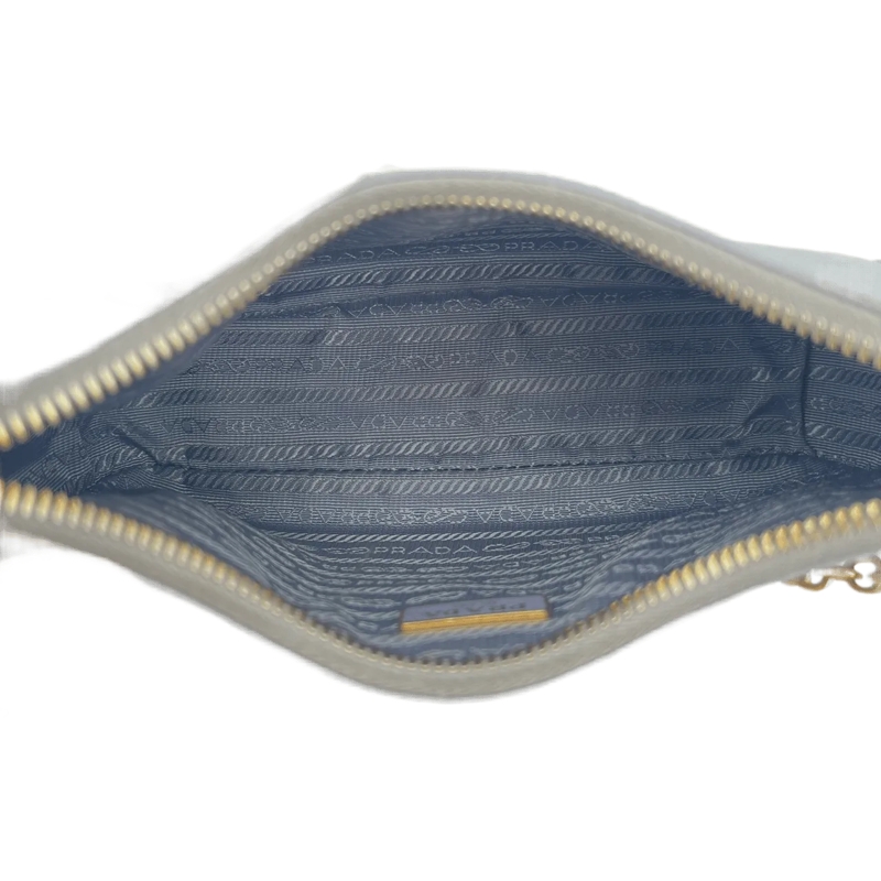 Prada Fourre-tout Prada Leather Chain - Light Blue blau(Image 4)