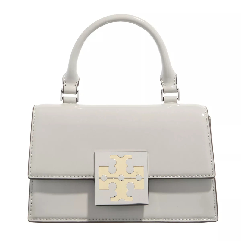 Tory Burch Satchel Trend Spazzolato Mini Top-Handle Bag Cloud Gray