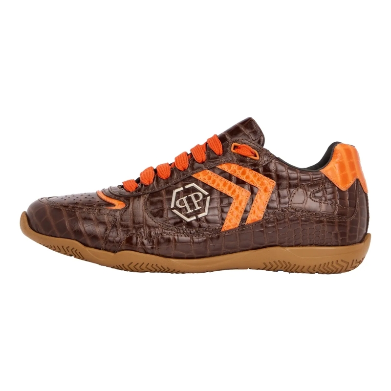 Philipp Plein Low-Top-Sneaker Elegante Einzigartigkeit für Ihre Freizeit mit die braun(Image 5)