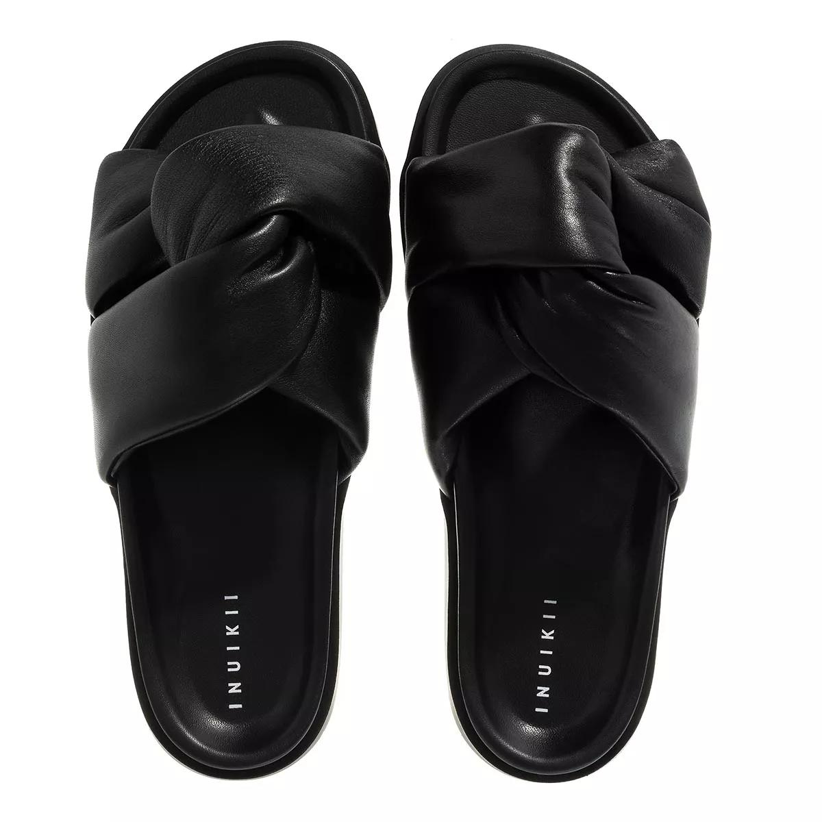 inuikii sandales, soft crossed en noir - pour dames
